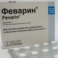 Fevarin (fluvoxamine) coated tablets 100 mg. №15