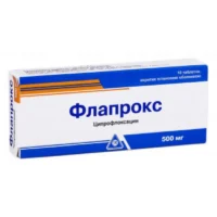 Flaprox (ciprofloxacin) coated tablets 500 mg. №10