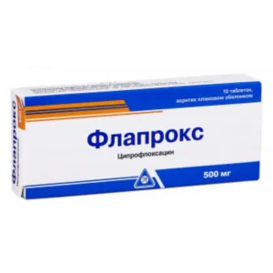 Flaprox (ciprofloxacin) coated tablets 500 mg. №10