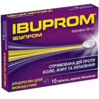 Ibuprom coated tablets 200 mg. №10