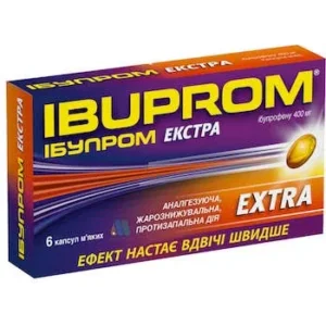 Ibuprom Extrasoft capsules 400 mg. №6