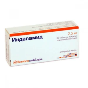 Indapamid coated tablets 2.5 mg. №30