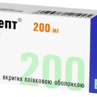 Ketilept (kvetiapin) coated tablets 200 mg. №30