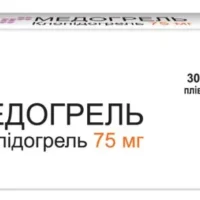 Medogrel (clopidogrel bisulfate) coated tablets 75 mg. №30