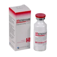 Mepenam (meropenem) powder for solution for injections 1g. №1 vial