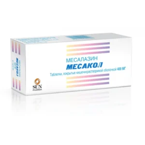 Mesacol (mesalazine) coated enteric tablets 400 mg. №50