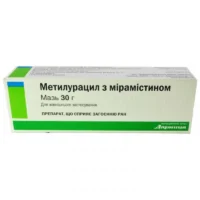 Methyluracil (methyluracilum) with miramistin ointment 30 g.