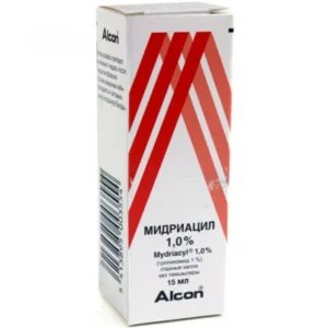 Midriacil (tropicamide) eye drops 1% 15 ml. vial №1