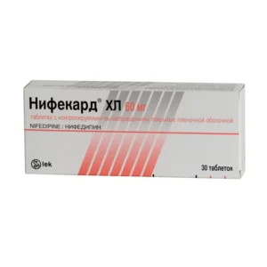 Nifecard-XL (nifedipine) coated tablets 60 mg. №30