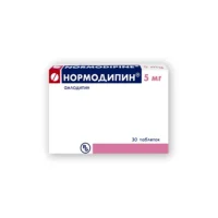 Normodipin (amlodipine) tablets 5 mg. №30