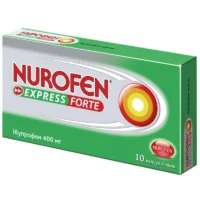 Nurofen Express (ibuprofen) fortesoft capsules 400 mg. №10