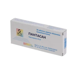 Pantasan (pantoprazole) coated enteric tablets 40 mg. №30