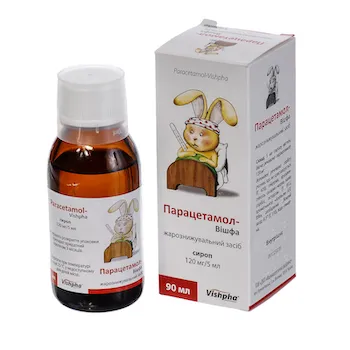 Paracetamol (paracetamol) syrup 120 mg/5 ml. 90 ml.