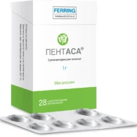 Pentasa (mesalazine) rectal suppositories 1000 mg. №28