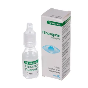 Pilocarpina (pilocarpine) hydrochloride eye drops 10 mg/ml. 10 ml. vial