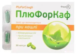 Pliuforcaf (dry extract of ivy leaves) capsules 52.5 mg. №30