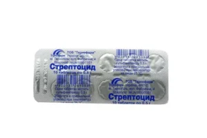 Streptocid (sulfanilamide) tablets 0.5 g. №10