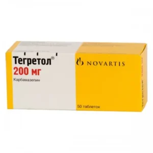 Tegretol (carbamazepine) tablets 200 mg. №50