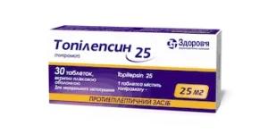 Topilepsin 25 (topiramate) coated tablets 25 mg. №30