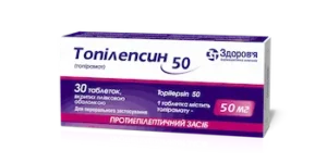 Topilepsin 50 (topiramate) coated tablets 50 mg. №30