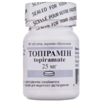 Topiramin (topiramate) coated tablets 25 mg. №60 vial