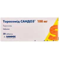 Torasemid SANDOZ (torasemide) tablets 100 mg. №20