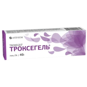 Troxegel (troxerutin) gel 2% 40 g. tube