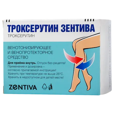 Troxerutin Zentiva (troxerutin) capsules 300 mg. №60