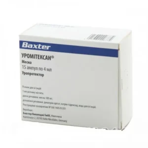 Uromitexan (mesna) 400 mg. solution for injections 100 mg/ml. 4 ml. (400 mg.) ampoules №15