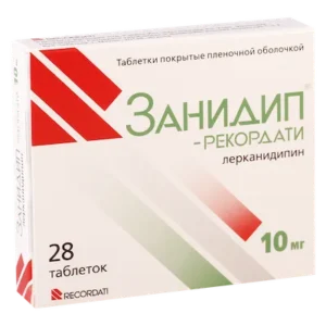 Zanidip (lercanidipine hydrochloride) coated tablets 10 mg. №28
