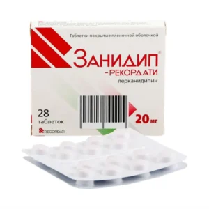 Zanidip (lercanidipine hydrochloride) coated tablets 20 mg. №28
