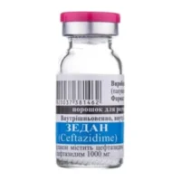 Zedan (ceftazidime) powder for solution for injections 1000 mg. vial №1