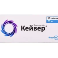 Keiver 25 mg 10 tabs