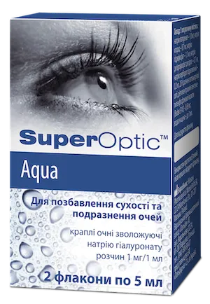 SuperOptic Aqua (sodium hyaluronate) eye drops 5 ml. vial №2